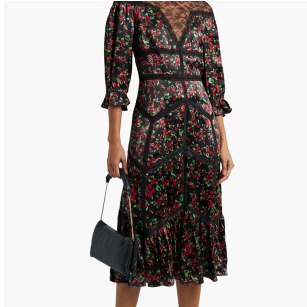 Nwot Valentino lace floral dress - Picture 3 of 12